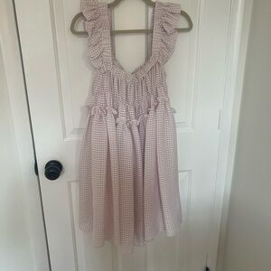 Pink Gingham Dress